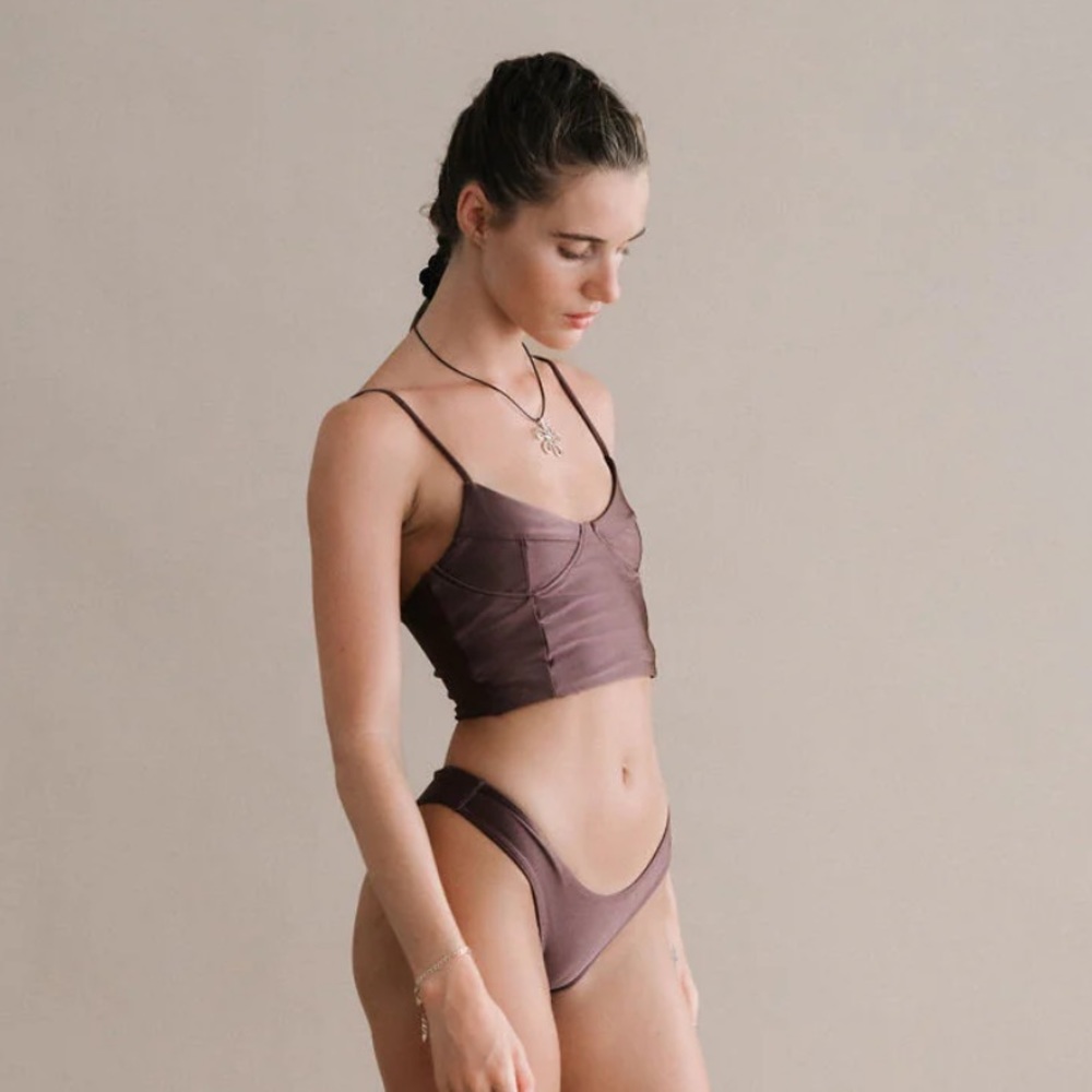 ARC SWIM TOP - ESPRESSO Nolla swim - Picture 3 of 6